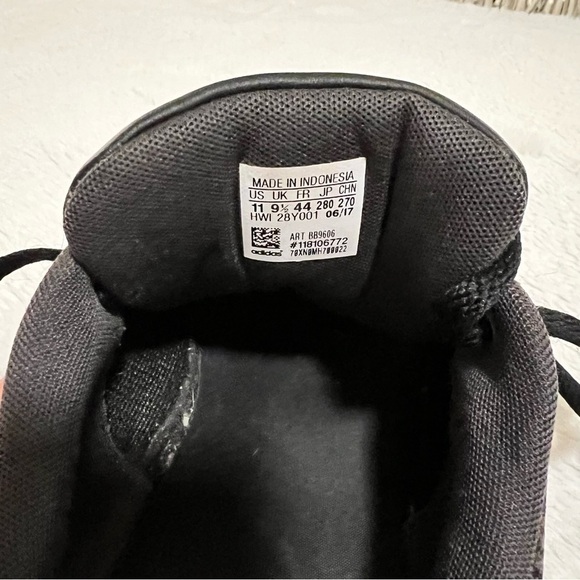 ADDIAS 11 Cloudfoam Black Grey Animal Print Sneaker Shoes Size 11 Lace Up Tennis - Picture 9 of 12